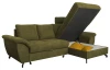 Rohová sedacia súprava Laurent, zelená látka