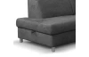 Rohová sedacia súprava Brico, stredne šedá látka, ľavý roh