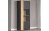 Vysoká vitrína Esteban, antracit/dub evoke