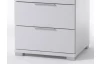 Vysoký nočný stolík / skrinka Samson Plus, biely