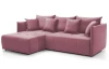Rohová sedacia Magic, staroružová  látka