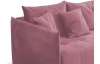 Rohová sedacia Magic, staroružová  látka
