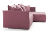 Rohová sedacia Magic, staroružová  látka