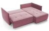 Rohová sedacia Magic, staroružová  látka