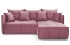 Rohová sedacia Magic, staroružová  látka