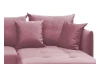 Rohová sedacia Magic, staroružová  látka