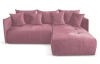 Rohová sedacia Magic, staroružová  látka