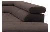 Rohová sedacia súprava Fabio, hnedá espresso látka, pravý roh