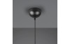 Luster Filo 40 cm, čierny kov/opálové sklo