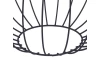 Závesná stropná lampa Loft 30 cm, čierna