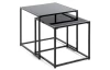 Sada 2 ks stolíkov York, čierne
