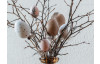 Veľkonočná dekorácia Vajíčka s pierkom (6 ks), hnedá/biela