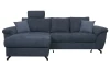 Rohová sedacia súprava Laurent, námornická modrá látka