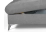 Rohová sedacia súprava Gisele, svetlo šedá látka, ľavý roh