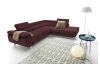 Rohová sedacia  súprava Lotos, vínovo červená látka, pravý roh