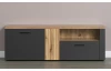 Televízna skrinka Esteban 150 cm, antracit/dub evoke