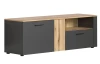 Televízna skrinka Esteban 150 cm, antracit/dub evoke