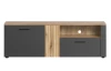 Televízna skrinka Esteban 150 cm, antracit/dub evoke