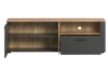 Televízna skrinka Esteban 150 cm, antracit/dub evoke
