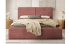 Posteľ Inez 180x200 cm, terracota štruktúrovaná látka