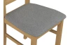 Jedálenská stolička Bono, dub grandson/sivá tkanina