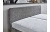 Posteľ Herning 140x200 cm, šedá štruktúrovaná látka