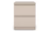 Skrinka/nočný stolík Carlos 40 cm, béžová kašmír,  2 zásuvky