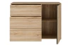 Komoda Arank 118  cm, dub mauvella/čierna