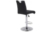 Barová stolička Miranda, čierna ekokoža