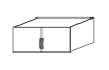 Skriňový nadstavec Case, 91 cm, biely