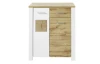 Úložná komoda/ botník Materio, dub/biela