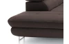 Rohová sedacia súprava Fabio, hnedá espresso látka, ľavý roh