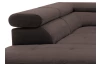 Rohová sedacia súprava Fabio, hnedá espresso látka, ľavý roh
