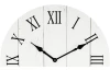 Nástenné hodiny 60 cm, biela vintage, MDF