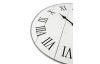 Nástenné hodiny 60 cm, biela vintage, MDF