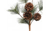 Umelá vianočná vetva so šiškami, 30 cm