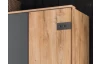 Šatníková skriňa so zásuvkami Cork, 135 cm, doskový dub/grafit