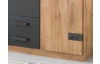 Šatníková skriňa so zásuvkami Cork, 135 cm, doskový dub/grafit