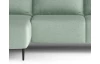 Rohová sedacia súprava Luis, zelená látka, ľavý roh