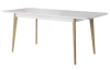 Rozkladací jedálenský stôl Nordi 140x80 cm, dub/biely