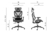 Kancelárske kreslo Ester, čierna látka