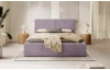 Posteľ Inez 180x200 cm, púdrovo fialová štrukturovaná látka