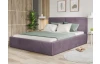 Posteľ Inez 180x200 cm, púdrovo fialová štrukturovaná látka