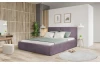 Posteľ Inez 180x200 cm, púdrovo fialová štrukturovaná látka