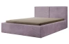 Posteľ Inez 180x200 cm, púdrovo fialová štrukturovaná látka