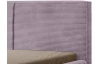 Posteľ Inez 180x200 cm, púdrovo fialová štrukturovaná látka