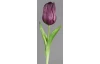 Umelá kvetina Tulipán 20 cm, fialová