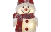 Vianočná dekorácia LED snehuliak, 25 cm