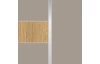 Šatníková skriňa Indiana A, 250 cm, šedá sahara/dub artisan