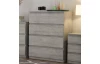 Komoda so 4 zásuvkami Carlos, šedý beton, 75 cm
